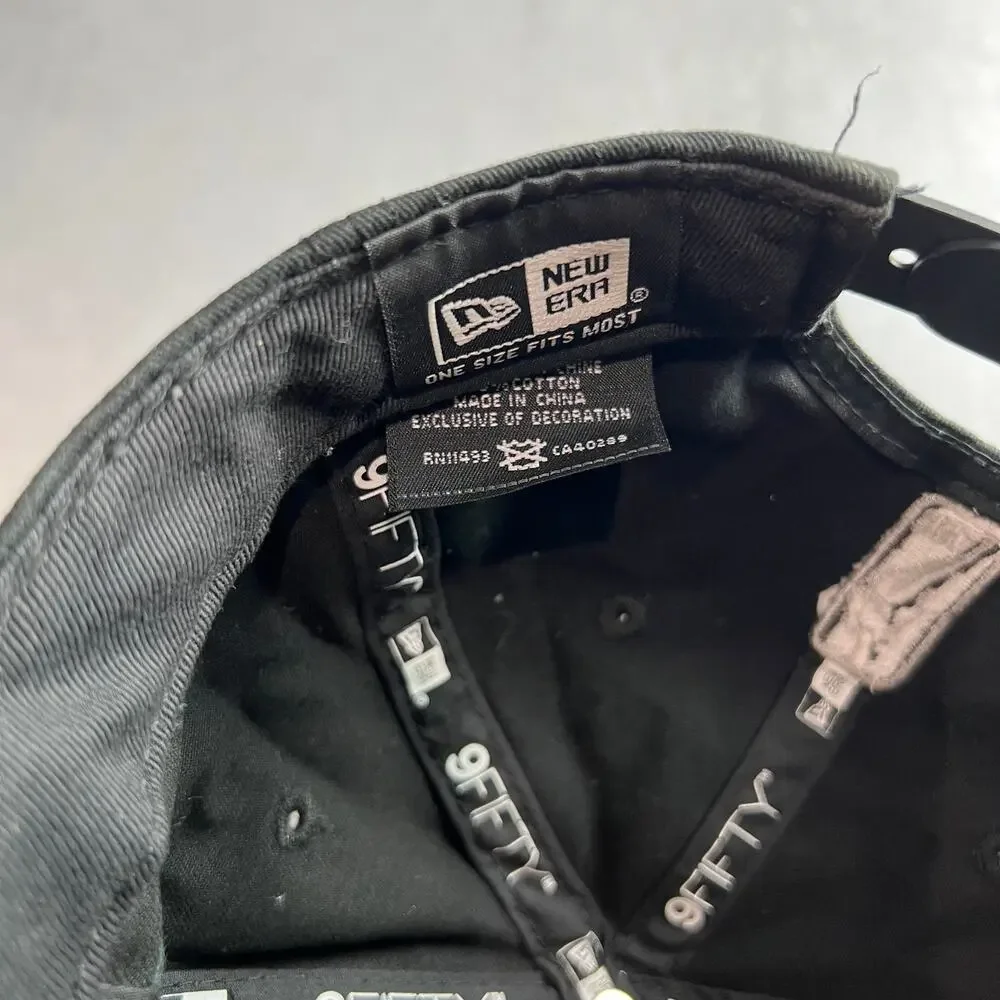 Vintage San Antonio Spurs New Era 9FIFTY Snapback Hat Rare Metallica Logo